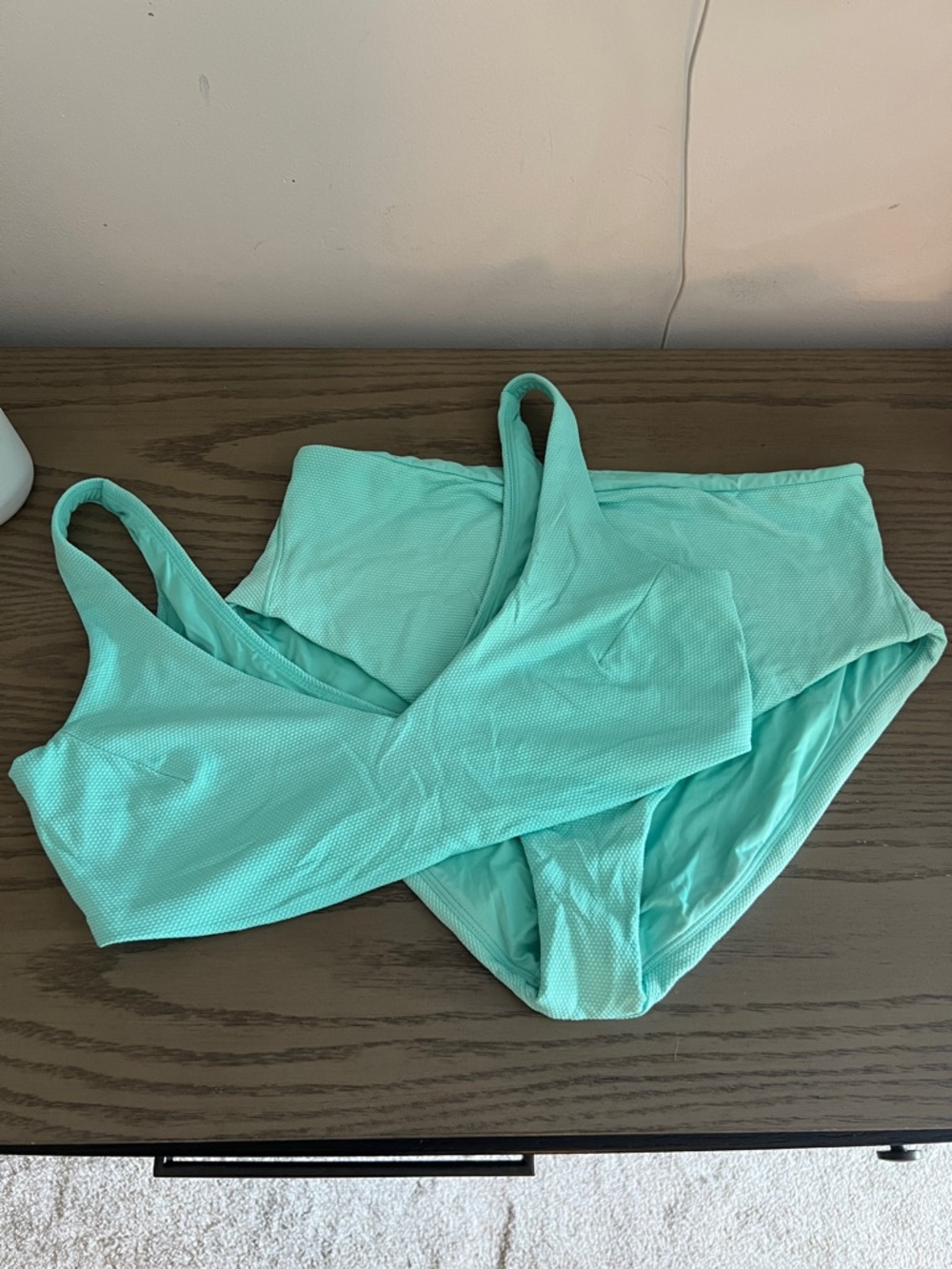 SPANX Women’s Mint Green Bikini Top and Bottom Set
